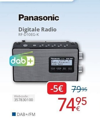 Eldi Digitale radio rf-d10eg-k aanbieding