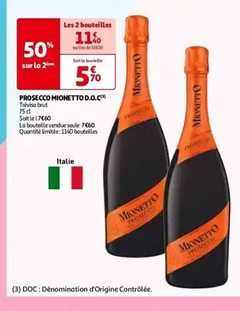 Auchan Prosecco mionetto d.o.c(3) aanbieding