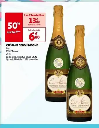 Auchan Crémant de bourgogne aanbieding