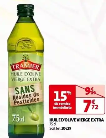 Auchan Huile d'olive vierge extra 75 cl aanbieding