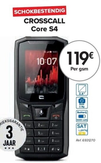 Carrefour Crosscall core s4 aanbieding