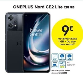 Carrefour Oneplus nord ce2 lite 128 gb aanbieding