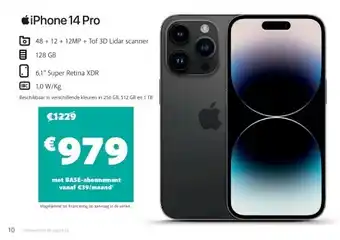 Base Iphone 14 pro aanbieding