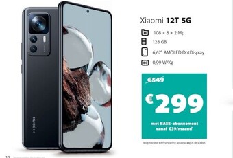Base Xiaomi 12t 5g aanbieding