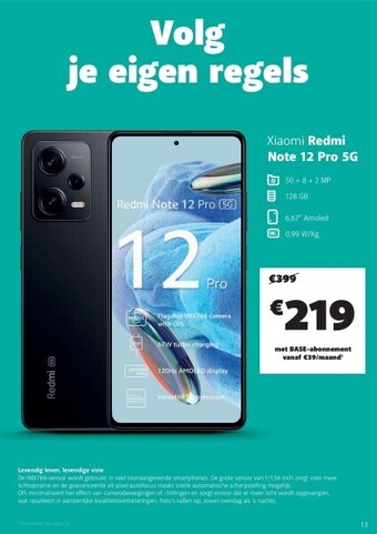 Base Xiaomi redmi note 12 pro 5g aanbieding