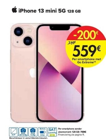 Carrefour Iphone 13 mini 5g 128 gb aanbieding