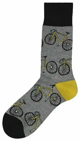 HEMA Herensokken Fietsen Grijsmelange (grijsmelange)