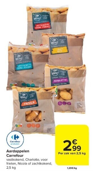 Carrefour Aardappelen carrefour aanbieding