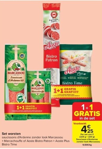 Carrefour Set worsten aanbieding