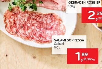 Salami sopressa galbani 100 g