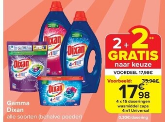 Carrefour Gamma dixan aanbieding