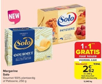 Carrefour Margarine solo aanbieding