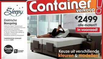 Sleepworld Elektrische boxspring aanbieding