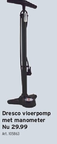 GAMMA Dresco vloerpomp met manometer aanbieding