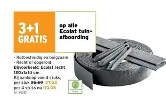 GAMMA Ecolat recht 120x1x14 cm aanbieding