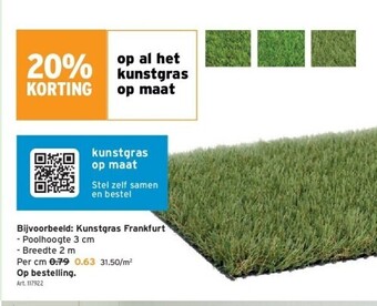 GAMMA Kunstgras frankfurt - poolhoogte 3 cm aanbieding