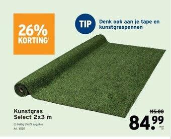 GAMMA Kunstgras select 2x3 m aanbieding