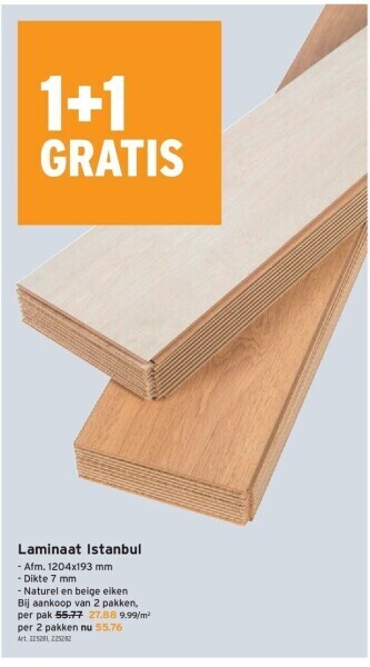 GAMMA Laminaat istanbul aanbieding