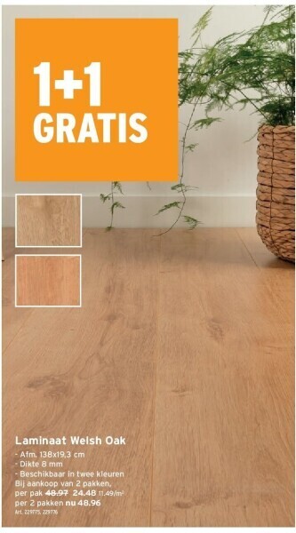 GAMMA Laminaat welsh oak aanbieding