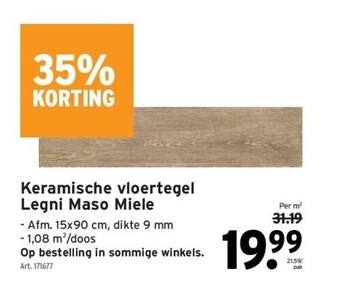 GAMMA Keramische vloertegel legni maso miele aanbieding
