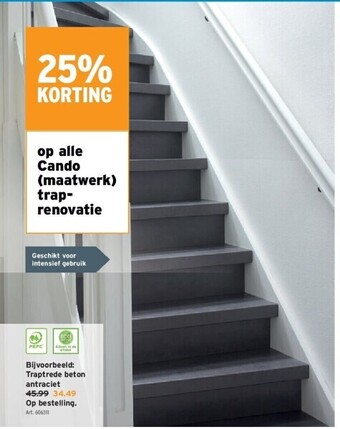 GAMMA Traptrede beton antraciet aanbieding