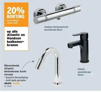 GAMMA Atlantic fonteinkraan scott chroom aanbieding