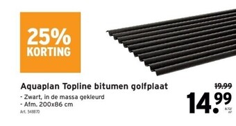 GAMMA Aquaplan topline bitumen golfplaat aanbieding