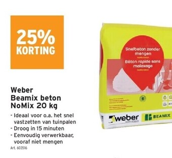 GAMMA Weber beamix beton nomix 20 kg aanbieding