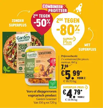 Delhaize Vers of diep vegetarisch product aanbieding