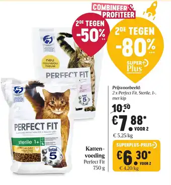 Delhaize Kattenvoeding Perfect Fit 750g aanbieding