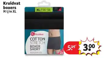 Kruidvat Boxers M t/m XL aanbieding