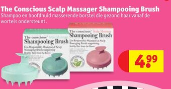 Kruidvat The Conscious Scalp Massager Shampooing Brush aanbieding