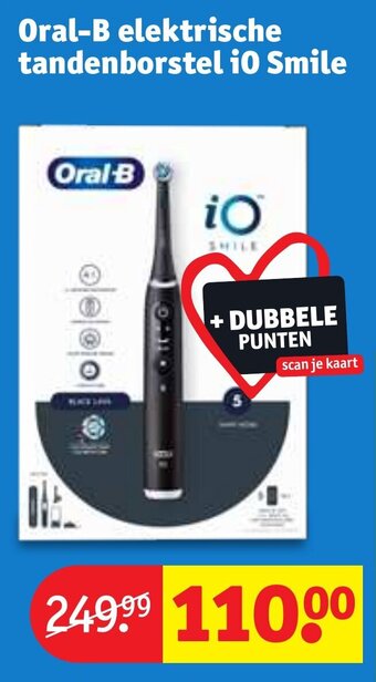 Kruidvat Oral-B elektrische tandenborstel i0 Smile aanbieding
