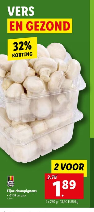 Fijne champignons