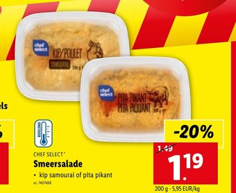 Lidl CHEF SELECT Smeersalade aanbieding