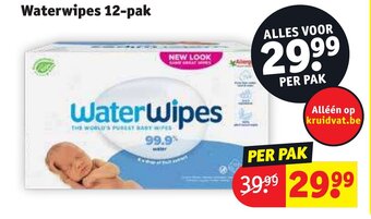 Kruidvat Waterwipes 12-pak aanbieding