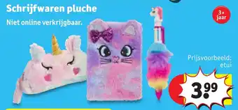 Kruidvat Schrijfwaren pluche etui aanbieding