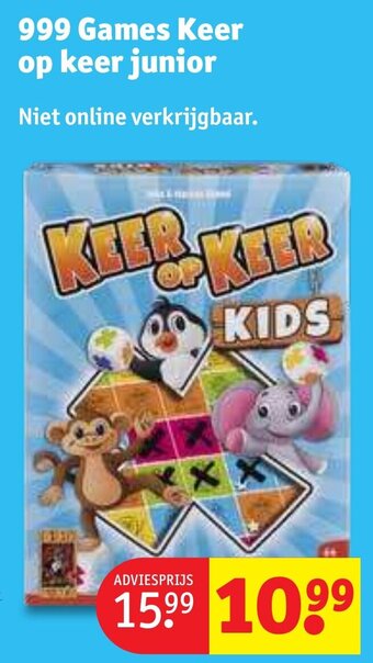 Kruidvat 999 Games Keer op keer junior aanbieding