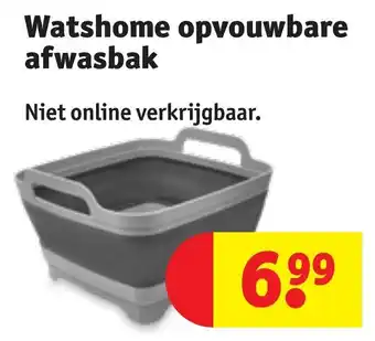 Kruidvat Watshome opvouwbare afwasbak aanbieding