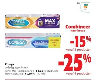 Corega power max hold+block 70 g