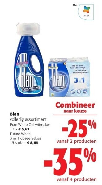Colruyt Blan pure white gel witmaker 1 l aanbieding