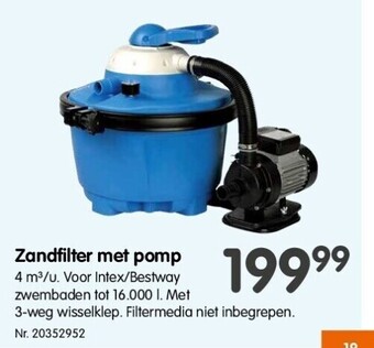 Fun Zandfilter met pomp aanbieding