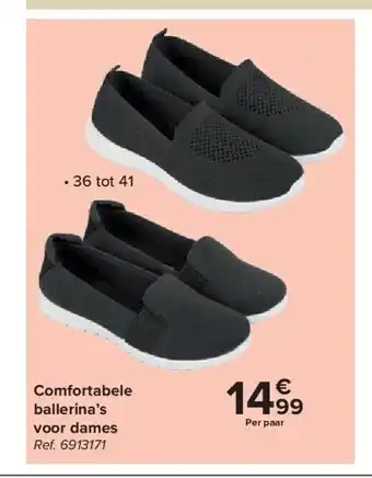 Carrefour Comfortabele ballerina’s voor dames aanbieding