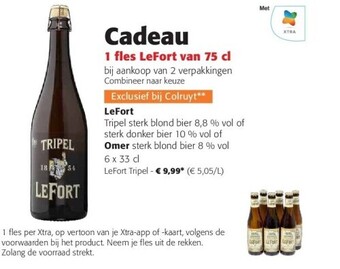Colruyt Omer sterk blond bier 8 % vol 6 x 33 cl aanbieding