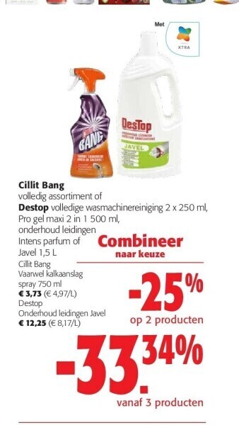 Colruyt Cillit bang vaarwel kalkaanslag spray 750 ml aanbieding