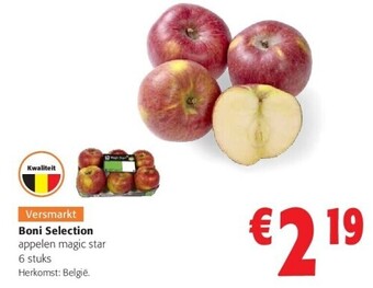 Colruyt Boni selection appelen magic star 6 stuks aanbieding