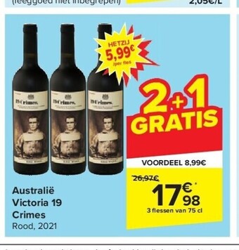 Carrefour Australië victoria 19 crimes aanbieding