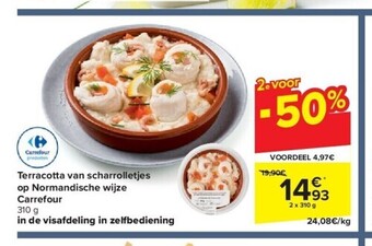 Carrefour Terracotta van scharrolletjes op normandische wijze carrefour aanbieding
