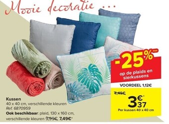 Carrefour Kussen aanbieding