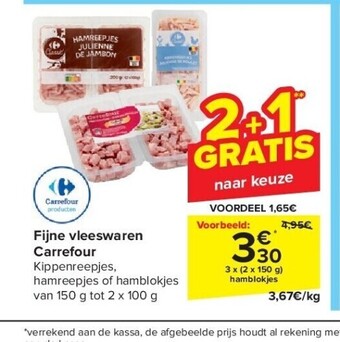Carrefour Fijne vleeswaren carrefour aanbieding
